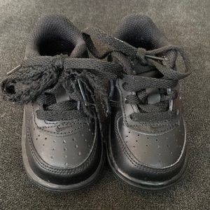 Infant All Black Nike Air Force 1
